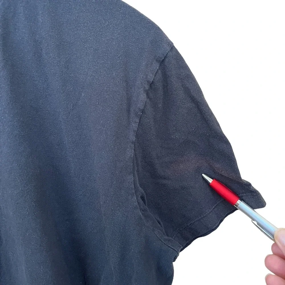 Nike T Shirt Mens XL Black Red Graphic Swoosh Just Do It Workout Gym